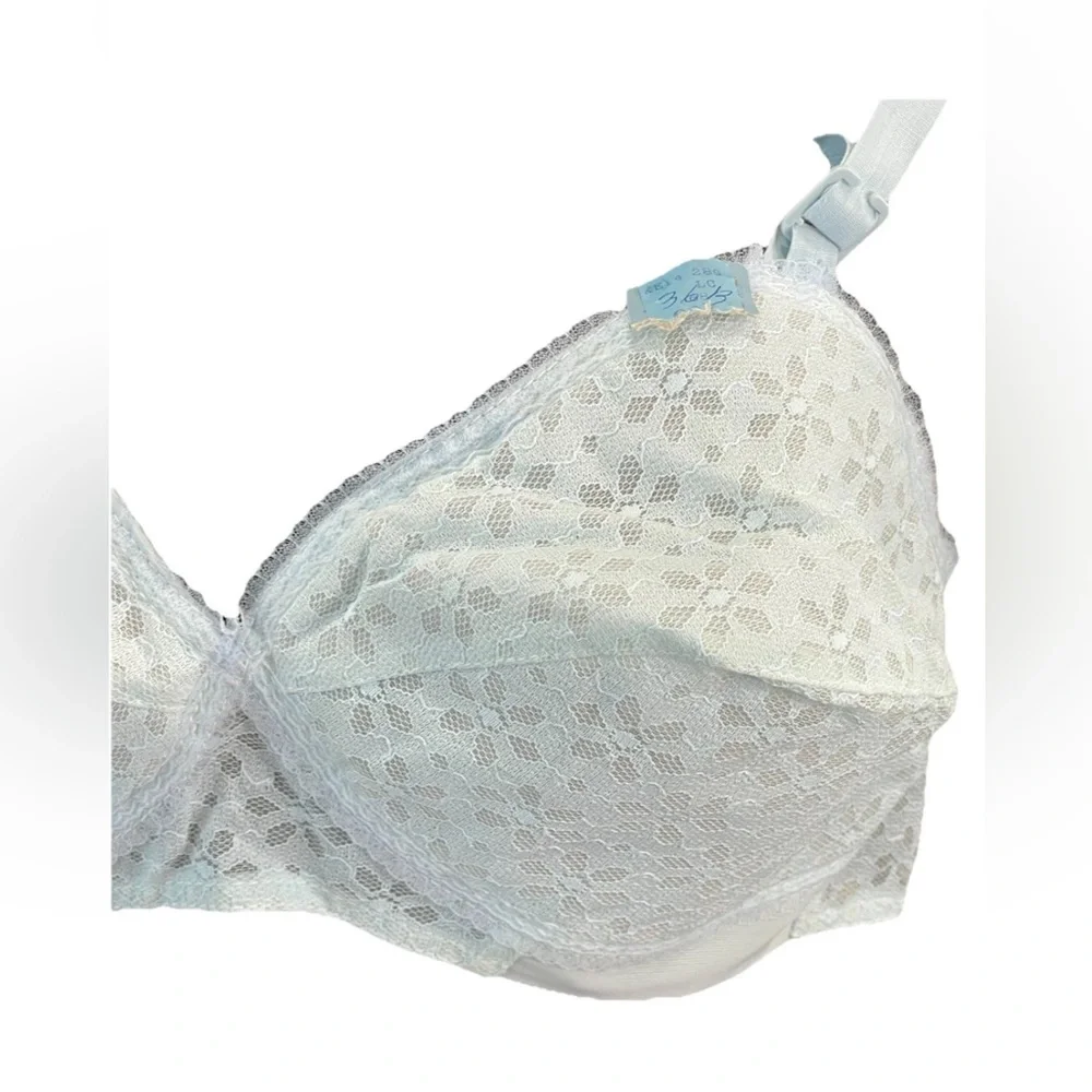 🆕LoveLight L&W‎ Brassiere co ladies 36B cup blue padded lace VTG bra NWT USA